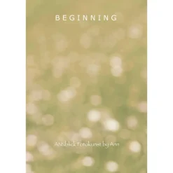 Clearance Lettering Poster mit dem Schriftzug "BEGINNING" auf glitzerndem Bokeh-Hintergrund in grün oder rosa, Größe 45 x 30 cm Geschenke