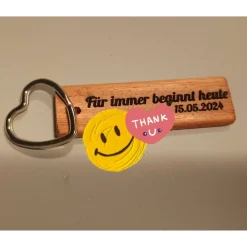 Online Letzte Nacht in Freiheit? Mit Stil! 25 Gravierte Holzanhänger als Gastgeschenk für JGA & Hochzeit frei personalisierbar Junggesellinnenabschied