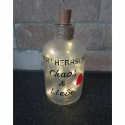 Clearance Leuchtflasche LED Chaos & Liebe Geschenke