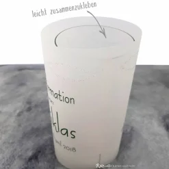 New Lichthülle Konfirmation, Kommunion oder Firmung mit individuellem Spruch Dekoration