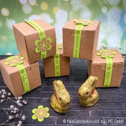 Outlet Lindt Osterhase Geschenkschachtel - Ostergeschenk, Mitbringsel, Ostern, Gastgeschenk, Osterdeko, personalisiert. Geschenkverpackungen