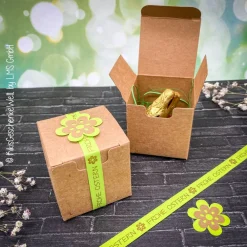 Outlet Lindt Osterhase Geschenkschachtel - Ostergeschenk, Mitbringsel, Ostern, Gastgeschenk, Osterdeko, personalisiert. Geschenkverpackungen