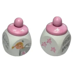 Sale Lockendose, Dose für 1. Locke, Holzdose mit Schraubverschluss "kleiner Schutzengel rosa" Geschenke