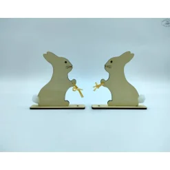 Hot Lolli-Halter Osterhase aus Holz Ostertischdeko