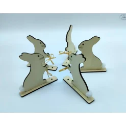 Hot Lolli-Halter Osterhase aus Holz Ostertischdeko
