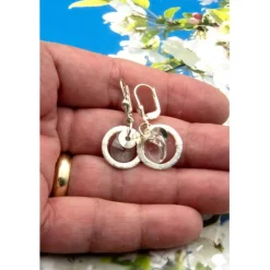 Best Lässige Unikat Ohrhänger aus Glas & Silber in crystal– Geschenkidee für Frauen, Ostern Brautschmuck