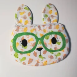 Clearance Lustiges Hasen- Täschchen mit Reißverschlussfach Osterhasen