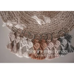 New Makrameeanhänger • Makramee • Herz • Schlüsselanhänger • Herzanhänger • Makrameeschlüsselanhänger • Accessoires • Nikola Gastgeschenke