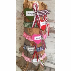 Clearance Maßkrug-Strumpfband, Maßkrug-Band, Krug-Band Markierungsband, Namensträger zünftig kariert Trachtenhut Wiesn-give-away Accessoires