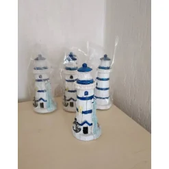 Tischdekoration|SaBienchenshop Maritime Tischdekoration Sommer Strandkorb Leuchtturm Muscheln Geschenkidee