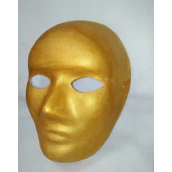 Clearance Maske, Sonnenkönig, gold, handbemalt, Pappmache Masken