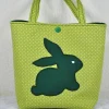 -Mädchentasche mit Hasen-Motiv, Kindergartentasche, Einkaufstasche,Kinderhandtasche Osterkörbchen