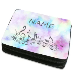 Clearance Melodie pastell Federmäppchen inkl. Inhalt mit Name / personalisierbar Kinder Federmäppchen