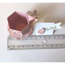 Best Mini Tassen Set mit Umschlag – Deko Minitasse als Gastgeschenk, Mitbringsel & Geldgeschenk Dekoration