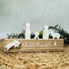 Hot Mini-Krippe Holz & Reliefgießpulver – Edle Weihnachtsdeko aus Eiche Krippen