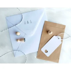 Online Ministempelset Weihnachtsbaum | 3 Stempel mit 12mm Durchmesser | Holzstempel Weihnachten / Advent Weihnachtsstempel