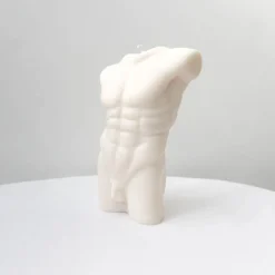 Männliche Torso Soja Kerze Groß, Vegan & Duftfrei, Geschenk für Freundin, Körper Kerze Sojawachs, Junggesellenabschied Junggesellenabschied