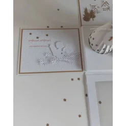 Sale Moderner Adventskranz to go in Explosionsbox mit Sichtfenster, handgefertigt Adventskränze