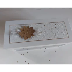 Sale Moderner Adventskranz to go in Explosionsbox mit Sichtfenster, handgefertigt Adventskränze