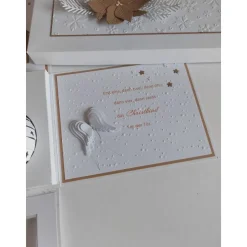Sale Moderner Adventskranz to go in Explosionsbox mit Sichtfenster, handgefertigt Adventskränze