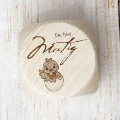 Einschulung|Pinselara Motivationswürfel aus Holz um das Selbstbewusstsein vom Kind zu stärken und positiv zu beeinflussen