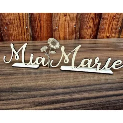 Sale Namensaufsteller für Hochzeit | Taufe | Kommunion | Geburtstag Dekoration