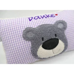 Best Namenskissen Taufkissen Kuschelkissen Kindergartenkissen Geburtsgeschenk  Bär Teddybär Kuschelbär Gastgeschenke