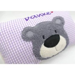 Best Namenskissen Taufkissen Kuschelkissen Kindergartenkissen Geburtsgeschenk  Bär Teddybär Kuschelbär Gastgeschenke