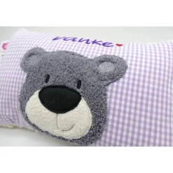 Best Namenskissen Taufkissen Kuschelkissen Kindergartenkissen Geburtsgeschenk  Bär Teddybär Kuschelbär Gastgeschenke
