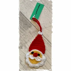 Best Niedliche Nikolausanhänger gehäkelt - Gesicht beidseitig angebracht! Höhe ca. 13cm - 17cm Geschenkeanhänger