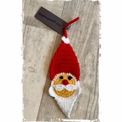Outlet Niedliche Nikolausanhänger gehäkelt - Gesicht beidseitig angebracht! Höhe ca. 13cm - 17cm Geschenkeanhänger