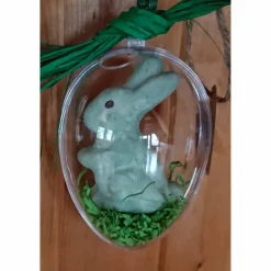 Online Niedliches Acryl-Ei mit Häschen Osterdeko