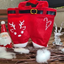 Hot Nikolaushose Mini personalisierbar | Weihnachtsmann Hose als Geschenkverpackung | Lustige Nikolaus Geschenkidee für Kind Säckchen & Beutel