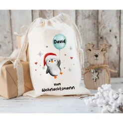 Clearance Nikolaussack, Geschenke Kinder personalisiert mit Name, Nikolausgeschenk, Tasche, Nikolausbeutel Weihnachten Säckchen & Beutel
