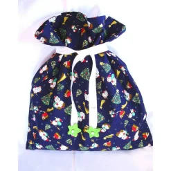 Discount Nikolaussäckchen in blau mit schönen Kindermotiven genäht von Säckchen & Beutel