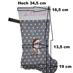 Best Nikolausstiefel Einhorn mit Namen Nikolausstiefel