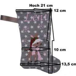 Sale Nikolausstiefel Hase mit Namen Nikolausstiefel