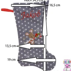 Discount Nikolausstiefel mit Name Hannes bestickt Nikolausstiefel