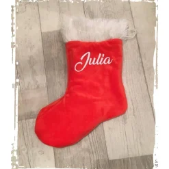 Online Nikolausstrumpf / Nikolausstiefel / Weihnachtsstrumpf mit dem eigenen Namen personalisiert! Nikolausstiefel