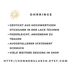 Clearance Ohrringe Handschuhe gestickt, rote oder hellblaue Spitzenohrringe, Winter Hängeohrringe Lace, zu Weihnachten Weihnachtsaccessoires