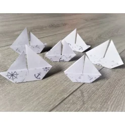 Clearance Origami Segelboote weiß – Tischdeko für Konfirmation, Taufe & Hochzeit – 10 handgefaltete Boote aus Papier Tischdekoration