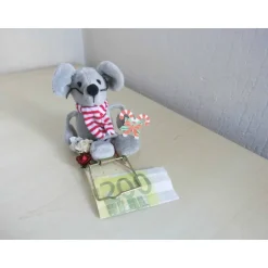Discount Originelles Mäuse Geldgeschenk zu Weihnachten – Unikat Mausefalle kreativ dekoriert Geldgeschenke