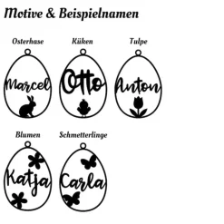 Discount Osteranhänger personalisiert mit Namen – 3D gedruckte Osterdeko für Zweige, Körbchen & Geschenke Osterkörbchen