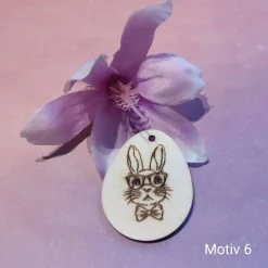 Sale Osterei mit Hasenmotive und Name Ostereier