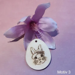 Sale Osterei mit Hasenmotive und Name Ostereier