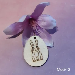 Sale Osterei mit Hasenmotive und Name Ostereier