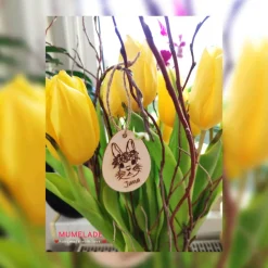 Sale Osterei mit Hasenmotive und Name Ostereier