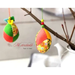 Outlet Ostereier bunt Gänseei groß Osterschmuck Patchworkei Ostereier