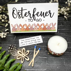Outlet Osterfeuer to go - Osterkerze - Ostergeschenk, Mitbringsel, Ostern, Gastgeschenk, Osterfeuer, Osterdeko, personalisert Ostergeschenke