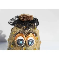 Outlet Osterfigur GOLDIE EIERMEIER witziges Ostergeschenk kleine Skulptur Deko-Ei Künstler-Ei Osterei Ostereier
